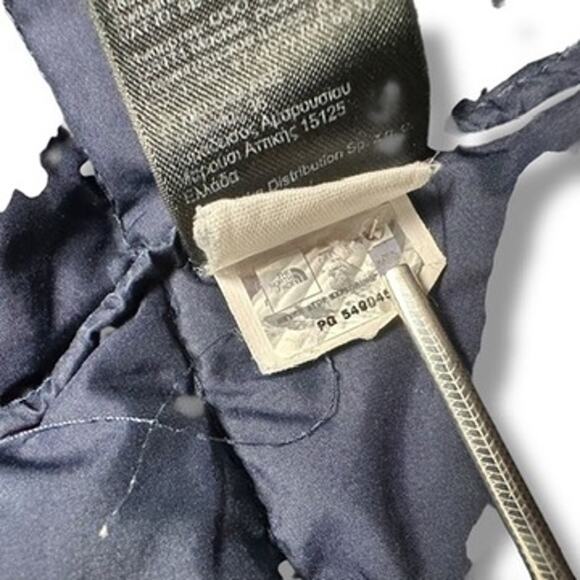 The North Face Metropolis Long Hooded Down Puffer Coat Navy Sz M - Picture 7 of 10